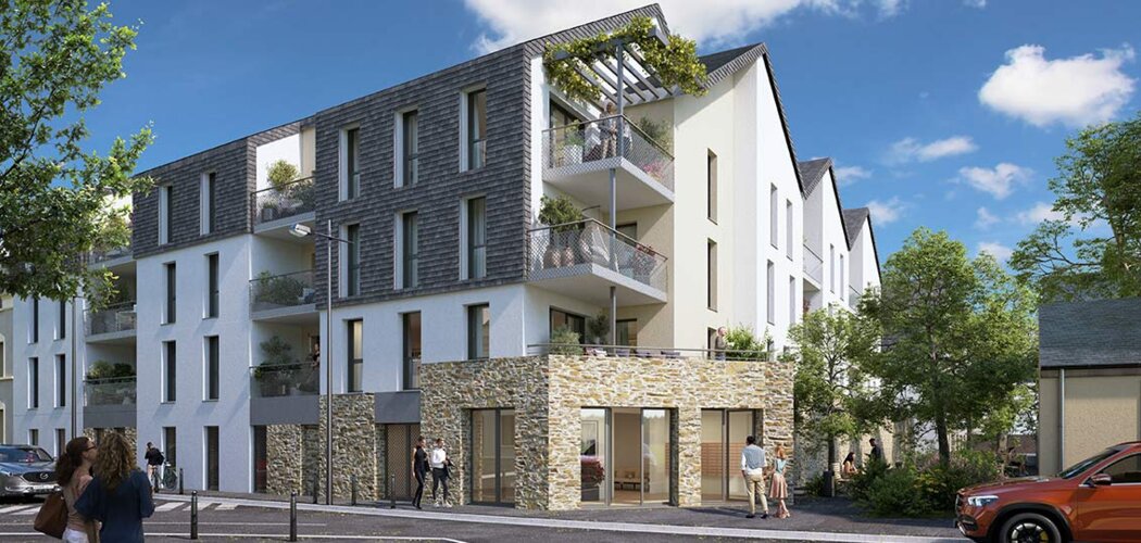 Programme immobilier neuf Les Confluences - Chalonnes-sur-Loire : appartements neufs du 2 au 5 pièces en cœur de ville proche de la Loire (49290) - Référence : 15503