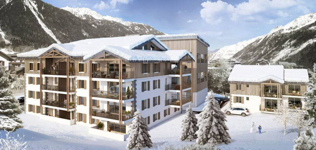 Programme immobilier neuf WHITE PEARL - Chamonix Mont-Blanc : Appartements T2–T6 avec balcons habitables et finitions soignées proche du centre-ville (74400) - Référence : 4976