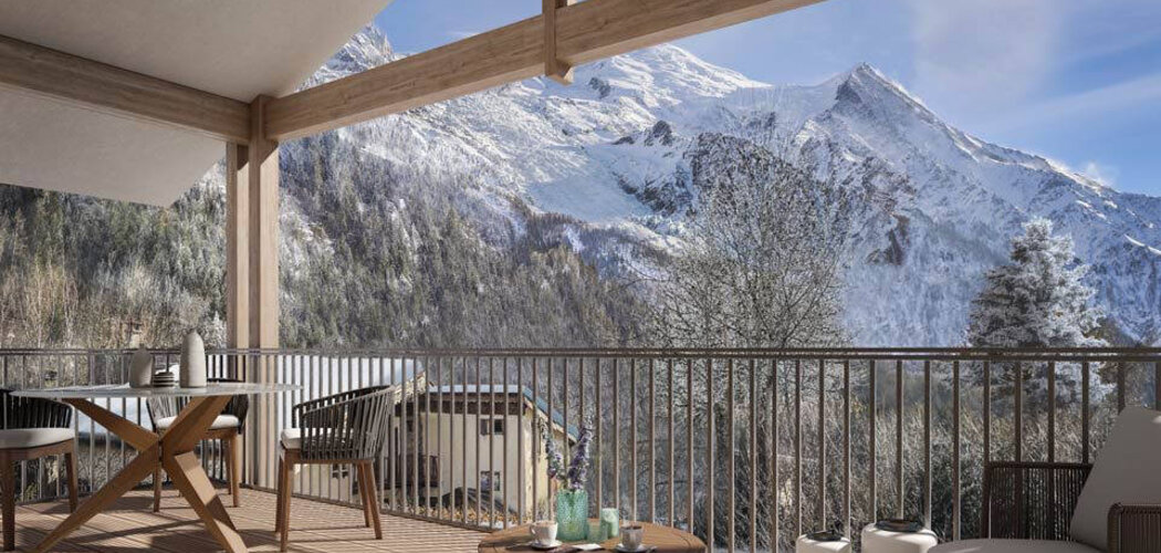 Programme immobilier neuf WHITE PEARL - Chamonix Mont-Blanc : Appartements T2–T6 avec balcons habitables et finitions soignées proche du centre-ville (74400) - Référence : 4976