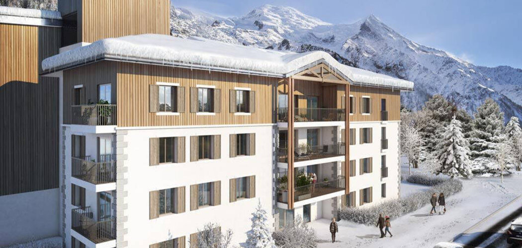 Programme immobilier neuf WHITE PEARL - Chamonix Mont-Blanc : Appartements T2–T6 avec balcons habitables et finitions soignées proche du centre-ville (74400) - Référence : 4976