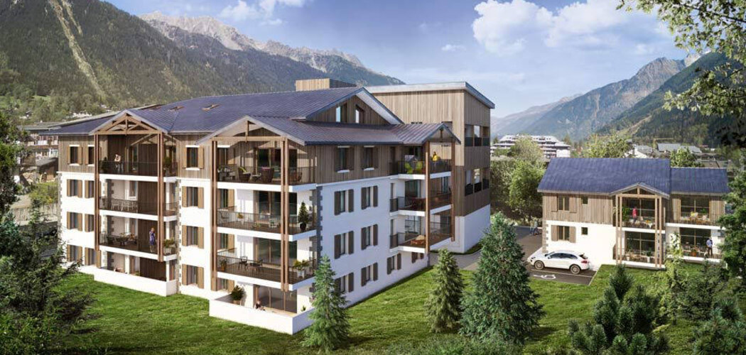 Programme immobilier neuf WHITE PEARL - Chamonix Mont-Blanc : Appartements T2–T6 avec balcons habitables et finitions soignées proche du centre-ville (74400) - Référence : 4976