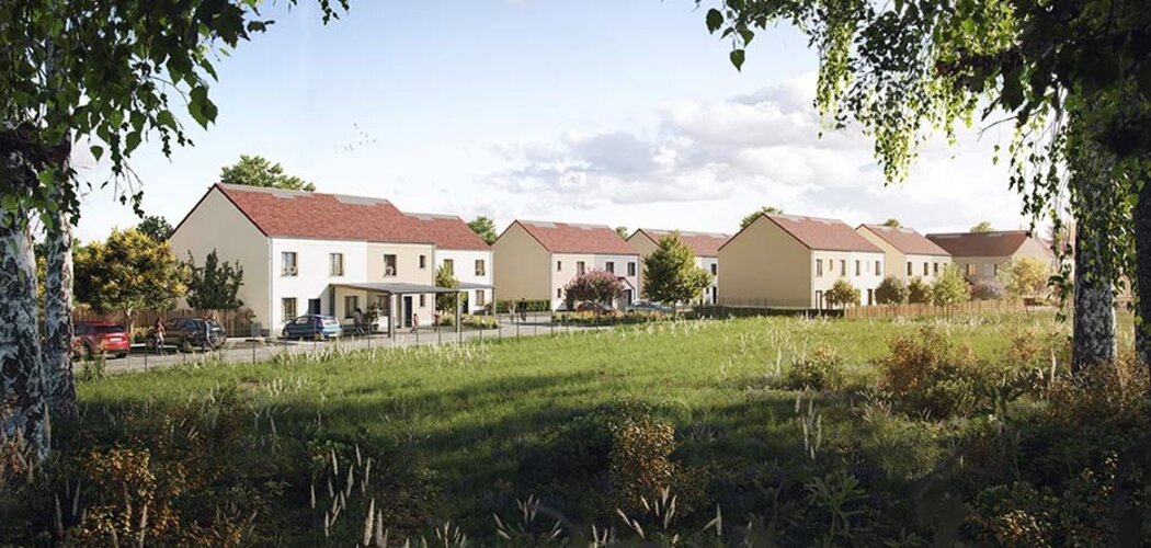 Programme immobilier neuf DOMAINE DU BOSQUET - Champcueil : Maisons T3–T5 avec jardins 400 m², RT2012 et espaces verts en plein centre-ville (91750) - Référence : 6314