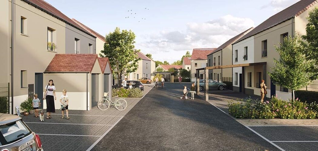 Programme immobilier neuf DOMAINE DU BOSQUET - Champcueil : Maisons T3–T5 avec jardins 400 m², RT2012 et espaces verts en plein centre-ville (91750) - Référence : 6314