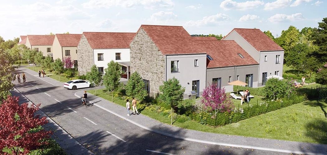 Programme immobilier neuf DOMAINE DU BOSQUET - Champcueil : Maisons T3–T5 avec jardins 400 m², RT2012 et espaces verts en plein centre-ville (91750) - Référence : 6314