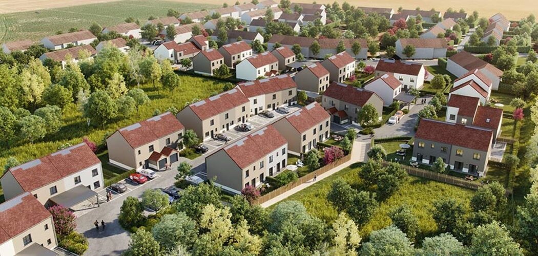 Programme immobilier neuf DOMAINE DU BOSQUET - Champcueil : Maisons T3–T5 avec jardins 400 m², RT2012 et espaces verts en plein centre-ville (91750) - Référence : 6314