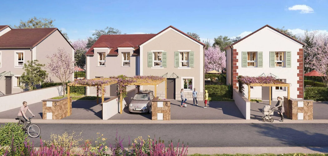 Programme immobilier neuf LES MAISONS DU COTEAU - Champlan maisons familiales avec jardin proche transports (91160) - Référence : 14076