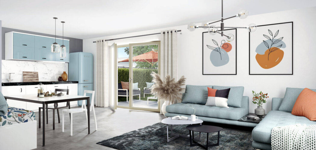 Programme immobilier neuf Les Allées du Chateau - Charly : Appartements T2–T5 et maisons T5–T6 avec jardins, terrasses et luminosité proche du centre-bourg (69390) - Référence : 14311