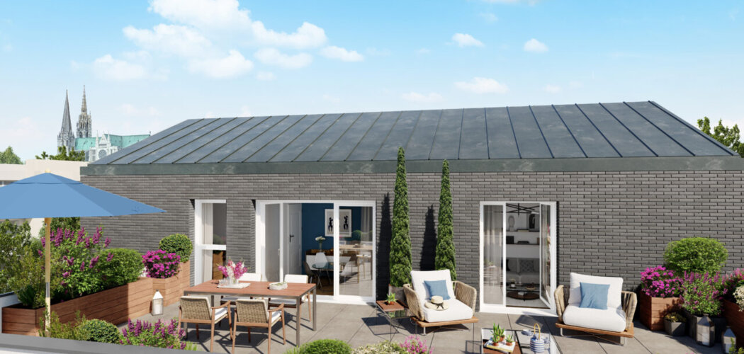 Programme immobilier neuf Le Domaine Des Rives - Chartres : appartements et maisons neuves du 2 au 5 pièces aux anciens remparts (28000) - Référence : 14692