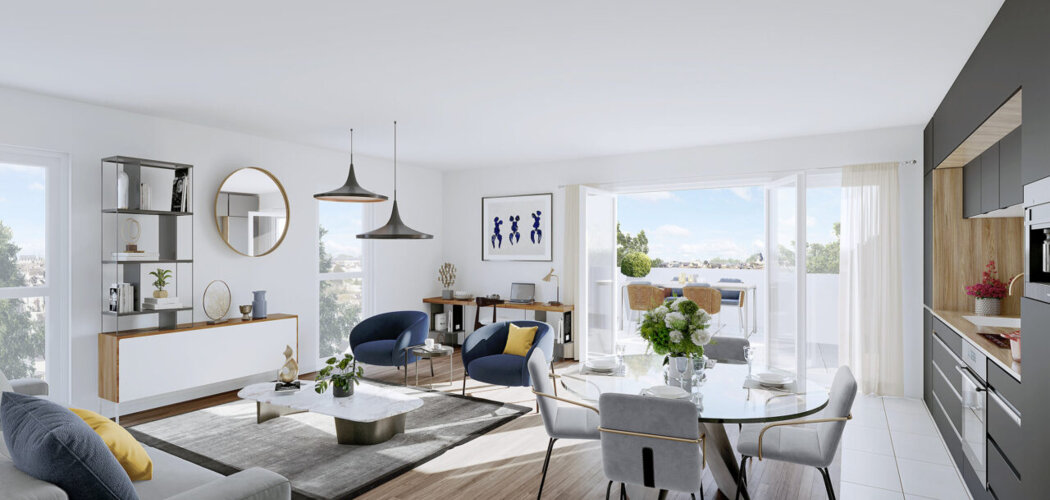 Programme immobilier neuf Le Domaine Des Rives - Chartres : appartements et maisons neuves du 2 au 5 pièces aux anciens remparts (28000) - Référence : 14692