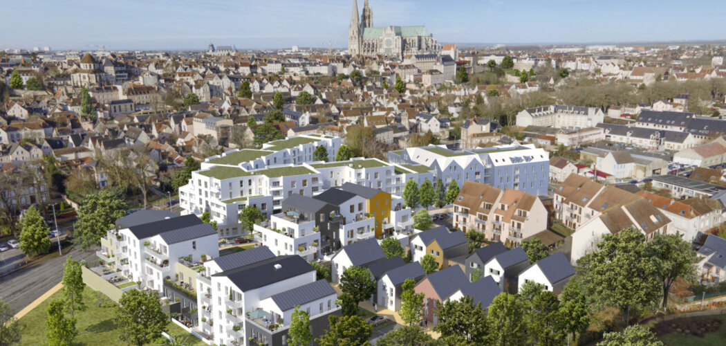 Programme immobilier neuf Le Domaine Des Rives - Chartres : appartements et maisons neuves du 2 au 5 pièces aux anciens remparts (28000) - Référence : 14692
