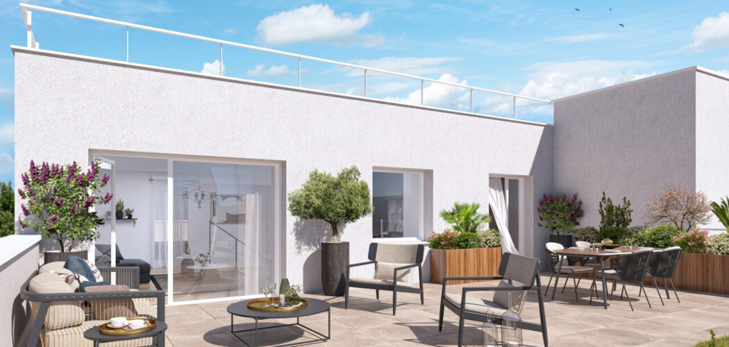 Programme immobilier neuf Les Jardins d'Henri IV - Chartres : appartements neufs dans le secteur des Clos, 12 min du centre en bus (28000) - Référence : 11405