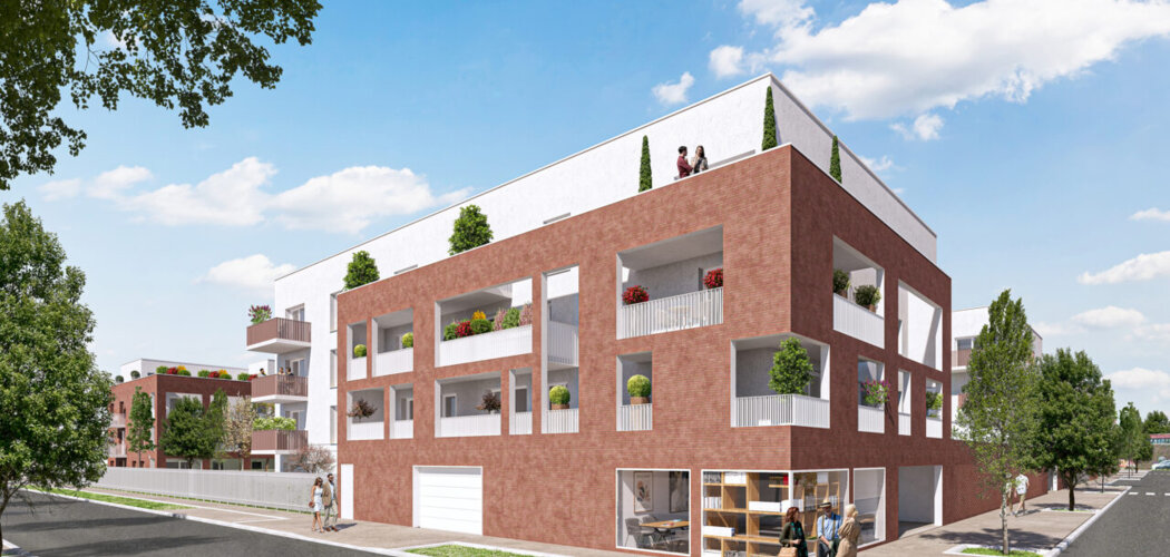 Programme immobilier neuf Les Jardins d'Henri IV - Chartres : appartements neufs dans le secteur des Clos, 12 min du centre en bus (28000) - Référence : 11405