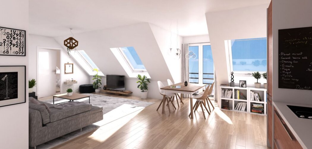 Programme immobilier neuf L'ENTRE 2 RIVES - Chartres : Appartements studio–T4 avec terrasses, parking et équipements modernes à 10 min du centre-ville (28000) - Référence : 14695