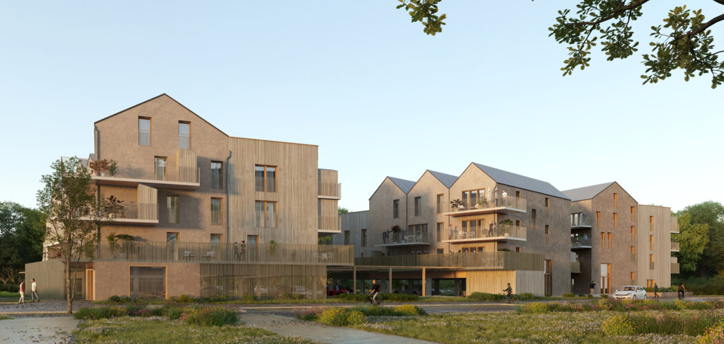 Programme immobilier neuf HOME - Chartres-de-Bretagne : 56 appartements neufs T2–T4 dans un écoquartier à 12 min de Rennes (35131) - Référence : 15310