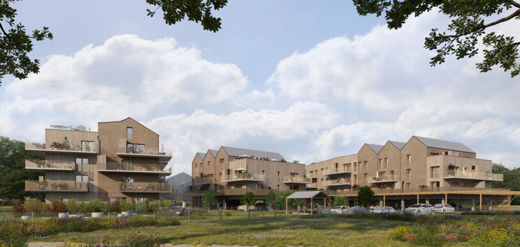 Programme immobilier neuf HOME - Chartres-de-Bretagne : 56 appartements neufs T2–T4 dans un écoquartier à 12 min de Rennes (35131) - Référence : 15310