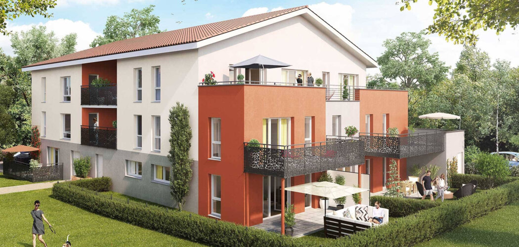 Programme immobilier neuf Les Terrasses du Pilat Tranche 2 Bâtiments L et K - Chasses-sur-Rhône : Appartements T2–T5 avec balcons, terrasses et duplex à 5 min de la gare (38670) - Référence : 10668