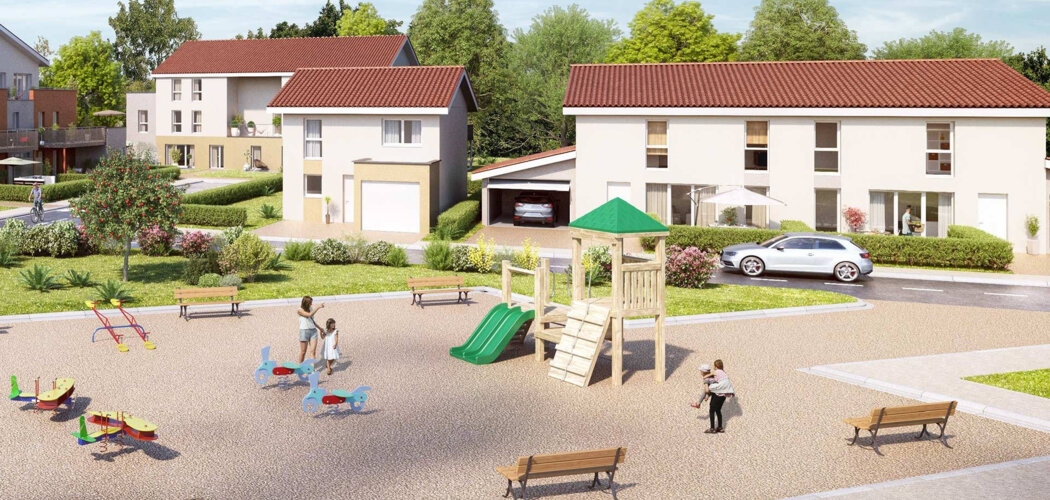 Programme immobilier neuf Les Terrasses du Pilat Tranche 2 Bâtiments L et K - Chasses-sur-Rhône : Appartements T2–T5 avec balcons, terrasses et duplex à 5 min de la gare (38670) - Référence : 10668