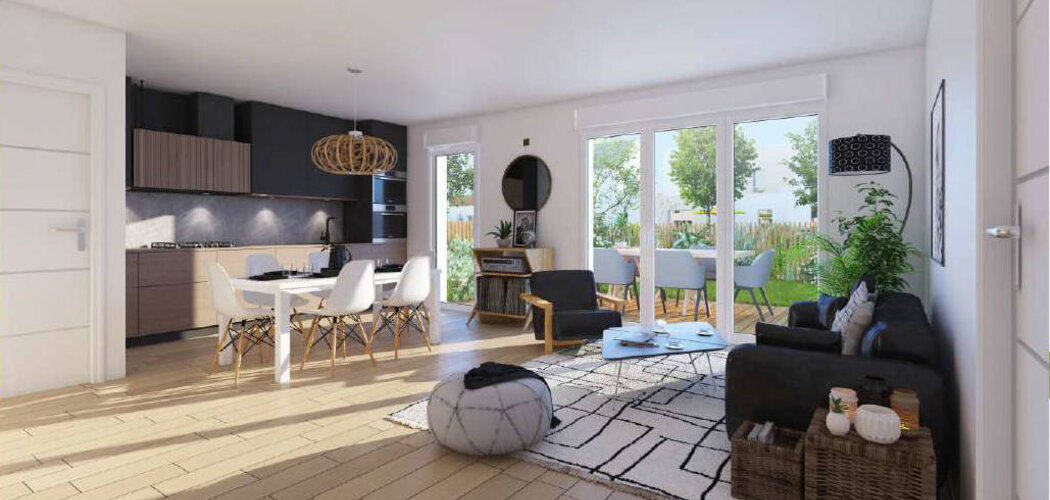 Programme immobilier neuf LE DOMAINE DU MOULIN DE BERE - Châteaubriant, un cadre résidentiel proche du parc de Choisel (44110) - Référence : 15574