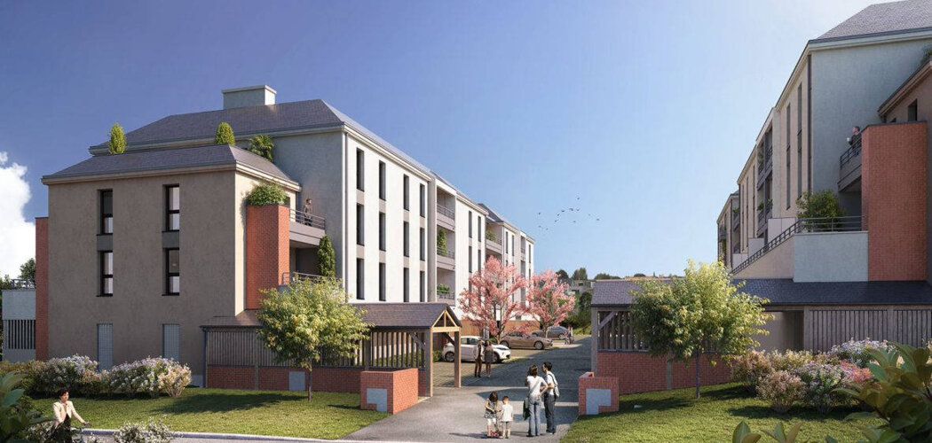 Programme immobilier neuf CASSIOPEE - Châteaugiron : Appartements T2–T4 avec terrasses, parking sécurisé et proximité centre-ville et château (35410) - Référence : 14792