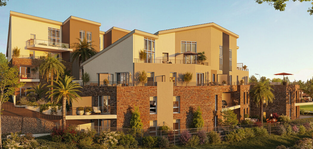 Programme immobilier neuf Greenside - Châteauneuf-Grasse aux portes de Sophia Antipolis (06740) - Référence : 14396