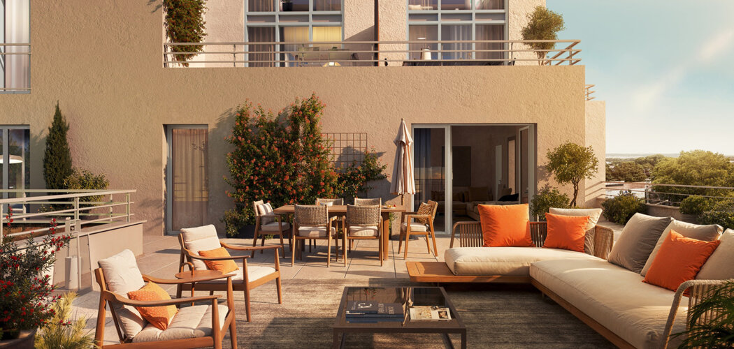 Programme immobilier neuf Greenside - Châteauneuf-Grasse aux portes de Sophia Antipolis (06740) - Référence : 14396