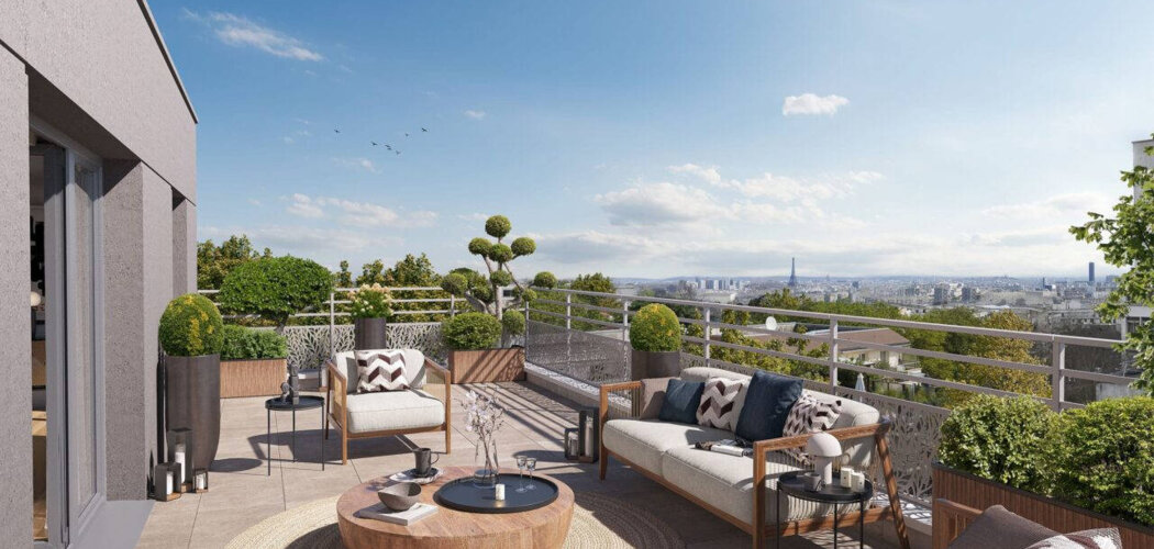 Programme immobilier neuf Les Terrasses du Belvédère - Châtillon Plateau : appartements neufs studio à 5 pièces à 750 m du tramway T6 (92320) - Référence : 9313