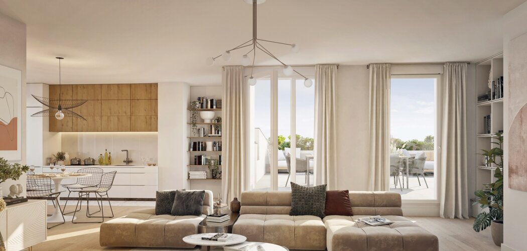 Programme immobilier neuf Coeur Chaville -  Chaville : maisons et appartements neufs du 1 au 6 pièces à 5 min des lignes L, U et N (92370) - Référence : 15501