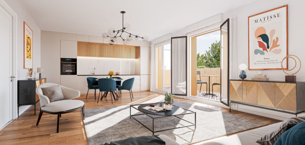 Programme immobilier neuf L'Opaline - Chennevières-sur-Marne : appartements neufs de 1 à 4 pièces en quartier de la Mairie (94430) - Référence : 15260