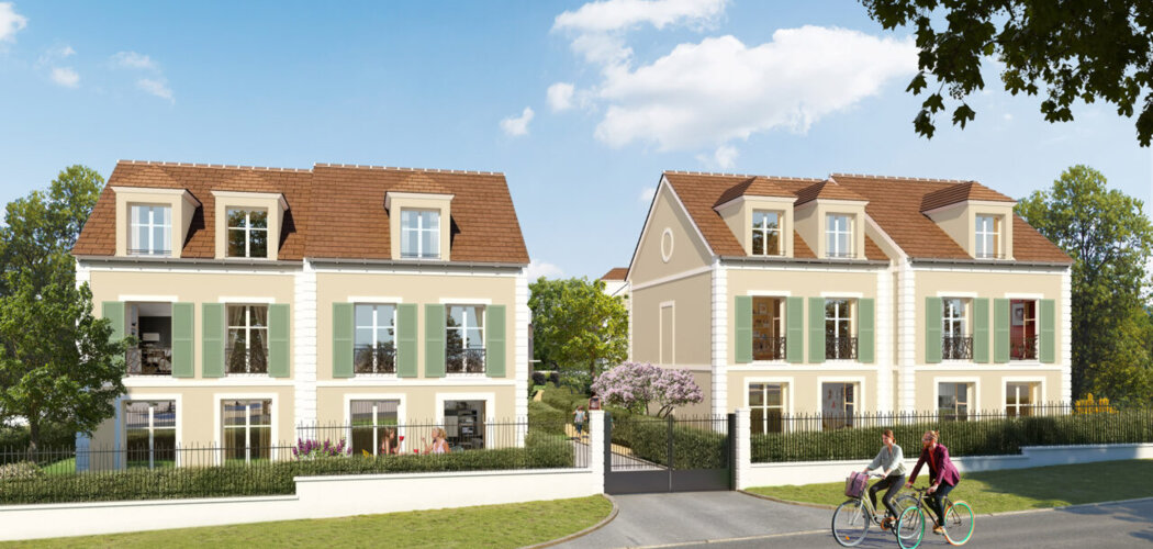Programme immobilier neuf Les Demeures des Coteaux - Chennevières-sur-Marne : Maisons T4–T5 avec jardins privatifs, chemins piétonniers et luminosité au cœur du quartier des Coteaux (94430) - Référence : 14383