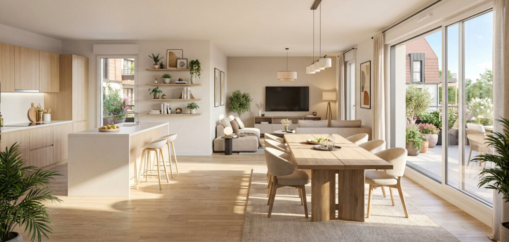 Programme immobilier neuf LE DOMAINE DES LYS - Chéreng à 18 min en bus du métro 4 Cantons (59152) - Référence : 14017