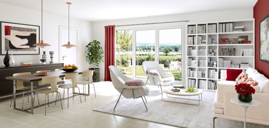 Programme immobilier neuf LES VILLAS DU VERGER - Chevrier : 32 maisons T4–T5 avec jardins privatifs et vue sur les Alpes au pied du Salève (74520) - Référence : 1378