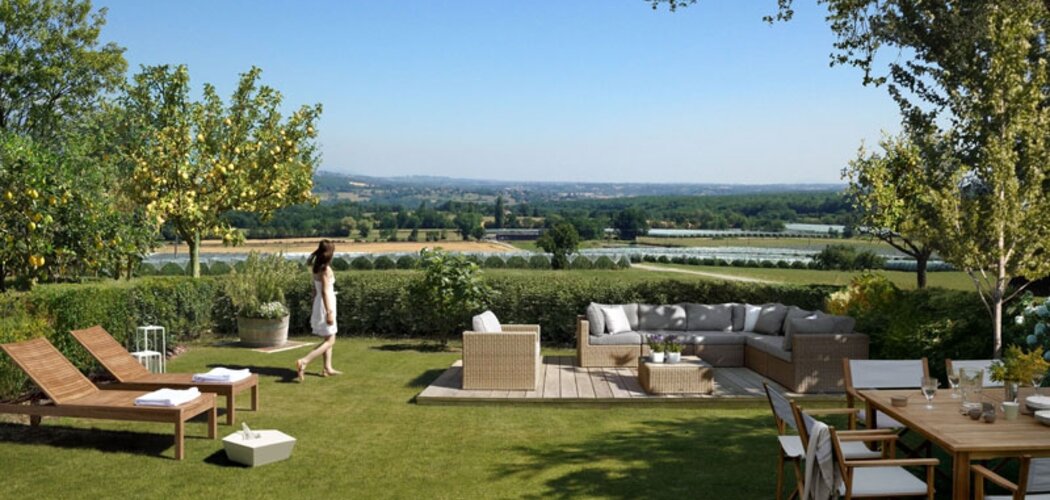Programme immobilier neuf LES VILLAS DU VERGER - Chevrier : 32 maisons T4–T5 avec jardins privatifs et vue sur les Alpes au pied du Salève (74520) - Référence : 1378