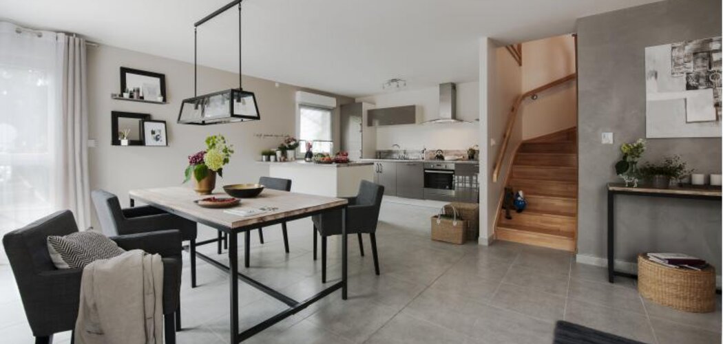 Programme immobilier neuf Les carres de la canopee - Chilly : 8 logements T4 avec jardins engazonnés et garages au centre du village de Sillingy (74270) - Référence : 1082