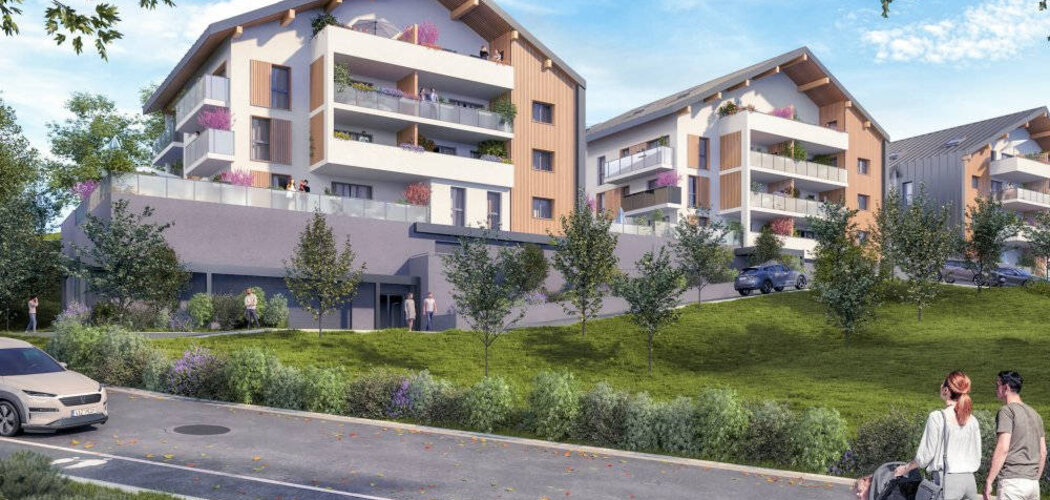 Programme immobilier neuf Le Verger - Choisy : Appartements T2–T4 avec terrasses, parc paysager et proximité Annecy (74330) - Référence : 7070