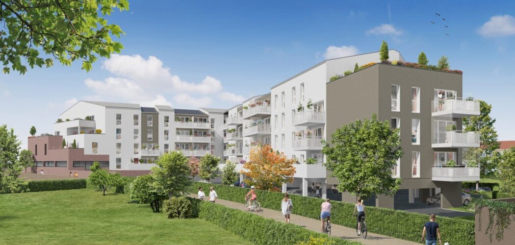 Programme immobilier neuf Les Jardins des Mauges - Cholet : appartements neufs du 2 au 4 pièces proche gare et centre-ville (49300) - Référence : 15397
