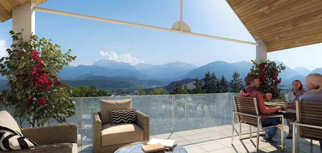 Programme immobilier neuf Le Bocage de Joanny -  Claix : appartements neufs à 10 min de Grenoble avec vue sur le Vercors (38640) - Référence : 14849