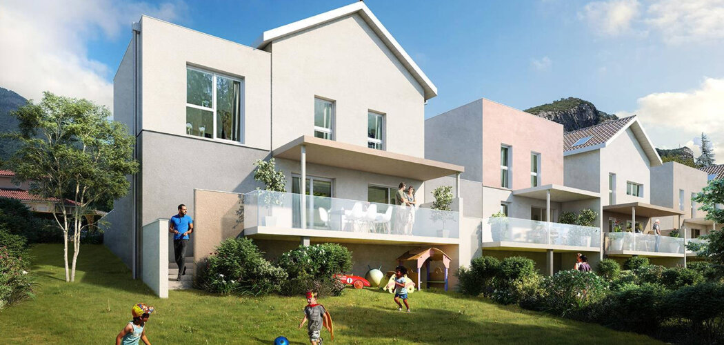 Programme immobilier neuf Le Bocage de Joanny -  Claix : appartements neufs à 10 min de Grenoble avec vue sur le Vercors (38640) - Référence : 14849
