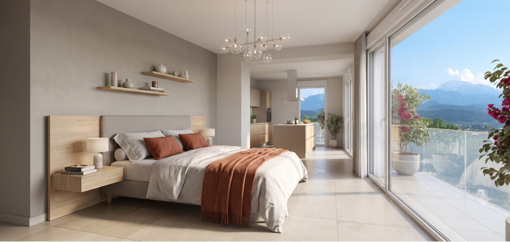 Programme immobilier neuf Le Bocage de Joanny - Claix : appartements neufs à 10 min de Grenoble avec vue sur le Vercors (38640) - Référence : 14849