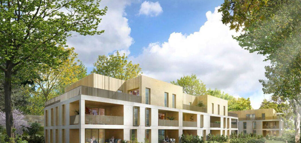 Programme immobilier neuf Clos Garden - Claix : Appartements T2–T4 avec terrasses, RT2012 et vues sur massifs au cœur d’un parc arboré (38640) - Référence : 14321