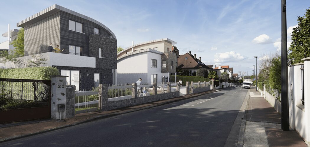 Programme immobilier neuf Le Quatuor - Clamart : maisons neuves de 5 pièces à 10 min du centre-ville (92140) - Référence : 15327