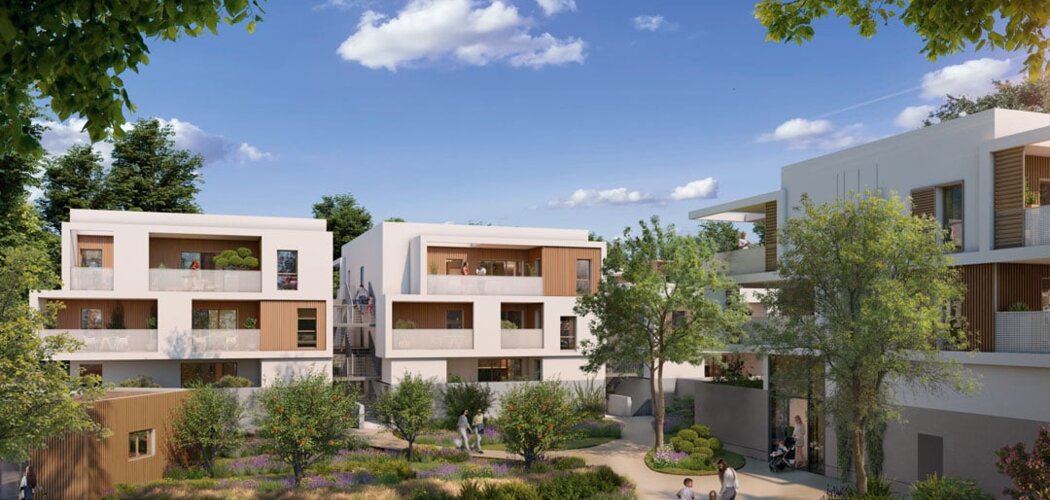 Programme immobilier neuf LE SWING - Clapiers : appartements neufs du 2 au 5 pièces en éco-quartier Castellet (34830) - Référence : 8288