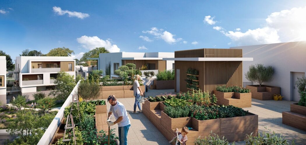 Programme immobilier neuf LE SWING - Clapiers : appartements neufs du 2 au 5 pièces en éco-quartier Castellet (34830) - Référence : 8288