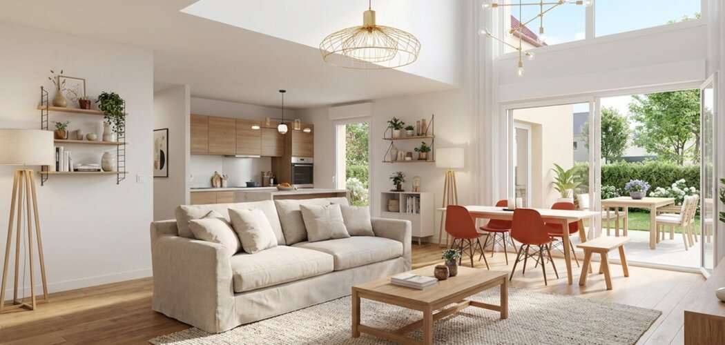 Programme immobilier neuf Les carrés de la Louve - Clénay duplex-jardin à moins de 15 min de Dijon Nord (21490) - Référence : 11916