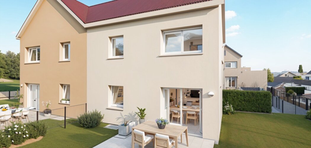 Programme immobilier neuf Les carrés de la Louve - Clénay duplex-jardin à moins de 15 min de Dijon Nord (21490) - Référence : 11916