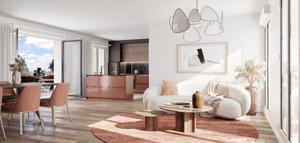 Programme immobilier neuf TOPAZE - Clichy : appartements neufs du studio au 6 pièces à 5 min des berges de Seine et du métro 13 (92110) - Référence : 15990