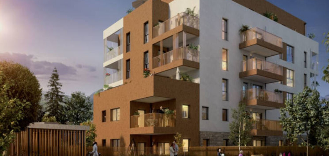 Programme immobilier neuf ICONIC - Cluses : Appartements T2–T4 avec balcons, terrasses et aire de jeux proche du centre-ville (74300) - Référence : 14181
