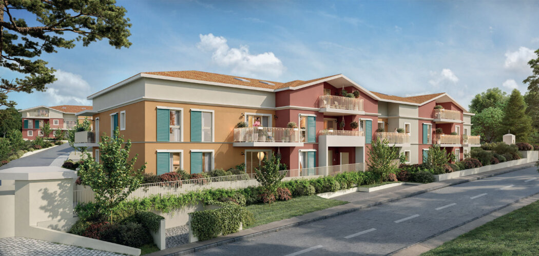 Programme immobilier neuf Soléa - Cogolin proche centre-ville à pied dans le Golfe de Saint-Tropez (83310) - Référence : 17114