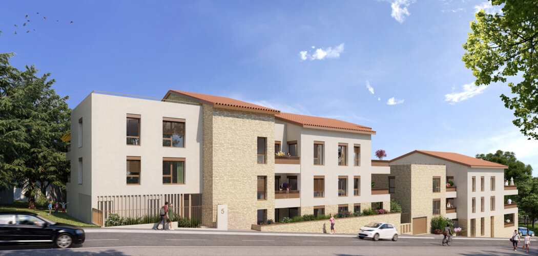 Programme immobilier neuf Les Comptines - Collonges-au-Mont-d'Or : appartements neufs T2–T5 à 5 min de la Mairie (69660) - Référence : 15909