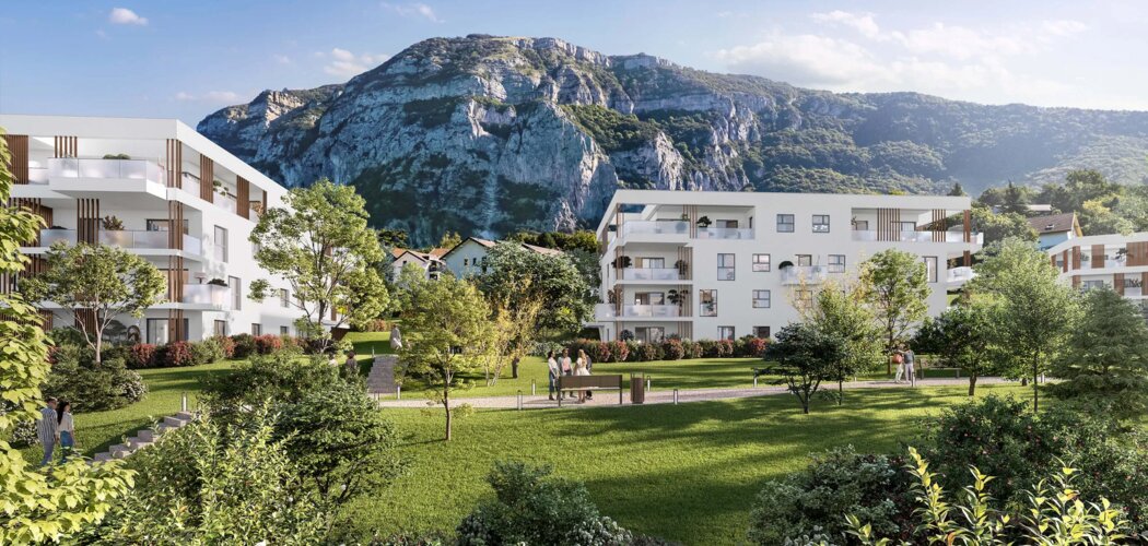 Programme immobilier neuf DOMAINE LUMIRAMA - Collonges-sous-Salève : appartements neufs T2–T4 avec vues sur le lac Léman (74160) - Référence : 17069