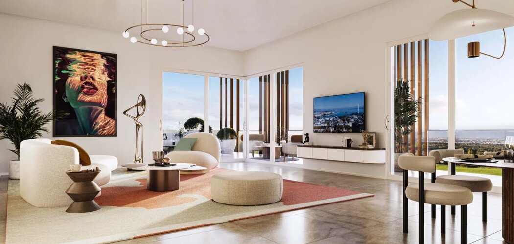 Programme immobilier neuf DOMAINE LUMIRAMA - Collonges-sous-Salève : appartements neufs T2–T4 avec vues sur le lac Léman (74160) - Référence : 17069